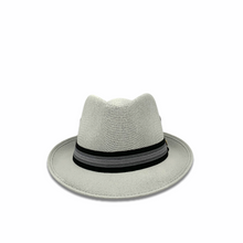 Load image into Gallery viewer, Panama Fedora Hat- Light Grey