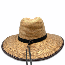 Load image into Gallery viewer, Palm Panama Hat- Burnt Sahuayo Palm