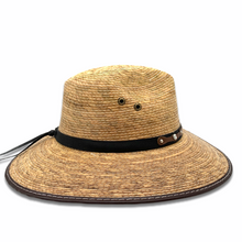 Load image into Gallery viewer, Palm Panama Hat- Burnt Sahuayo Palm