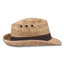 Load image into Gallery viewer, Fedora Palm Hat- Burnt Sahuayo Palm 2