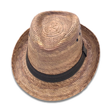 Load image into Gallery viewer, Fedora Palm Hat- Burnt Sahuayo Palm 5