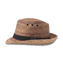 Load image into Gallery viewer, Fedora Palm Hat- Burnt Sahuayo Palm 5