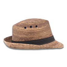 Load image into Gallery viewer, Fedora Palm Hat- Burnt Sahuayo Palm 5