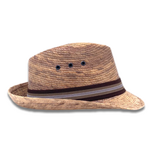 Load image into Gallery viewer, Fedora Palm Hat- Burnt Sahuayo Palm 7