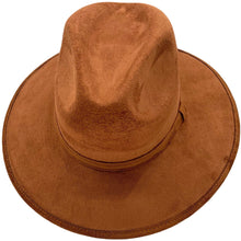 Load image into Gallery viewer, Suede Indiana Hat- Cognac (Light Brown)