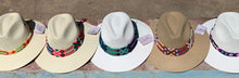 Load image into Gallery viewer, Hand Painted Hat, Painted Straw Hat, Straw Hat, Mexican Hat, Panama Hat, Summer Hat, Beach Hat, Men and Woman Hat