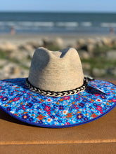 Load image into Gallery viewer, Palm Hat Panama Hat Straw Hat Indiana Hat for Beach Hat for Woman Hat Floral