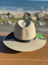 Load image into Gallery viewer, Hand Painted Hat, Painted Straw Hat, Straw Hat, Mexican Hat, Panama Hat, Summer Hat, Beach Hat, Men and Woman Hat