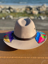 Load image into Gallery viewer, Hand Painted Hat, Painted Straw Hat, Straw Hat, Mexican Hat, Panama Hat, Summer Hat, Beach Hat, Men and Woman Hat, Floral Hat