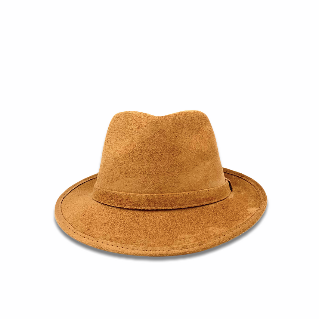 Suede Fedora - Copper