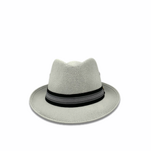 Load image into Gallery viewer, Panama Fedora Hat- Light Grey
