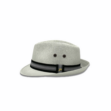 Load image into Gallery viewer, Panama Fedora Hat- Light Grey
