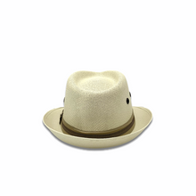 Load image into Gallery viewer, Panama Fedora Hat- Off-White
