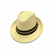 Load image into Gallery viewer, Panama Fedora Hat- Cream
