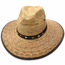 Load image into Gallery viewer, Palm Panama Hat- Burnt Sahuayo Palm
