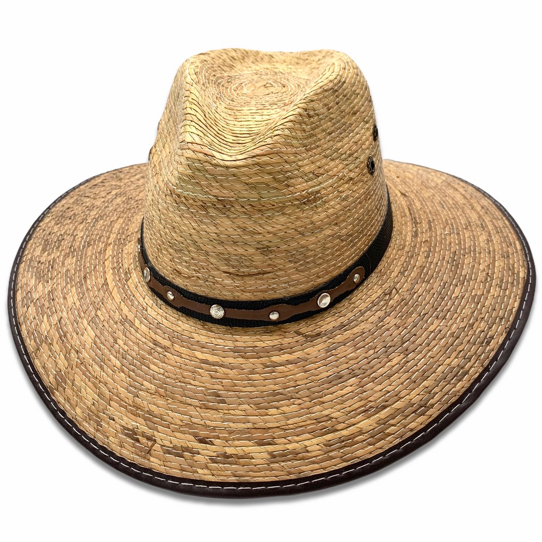 Palm Panama Hat- Burnt Sahuayo Palm