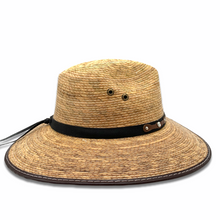 Load image into Gallery viewer, Palm Panama Hat- Burnt Sahuayo Palm
