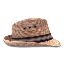 Load image into Gallery viewer, Fedora Palm Hat- Burnt Sahuayo Palm 7
