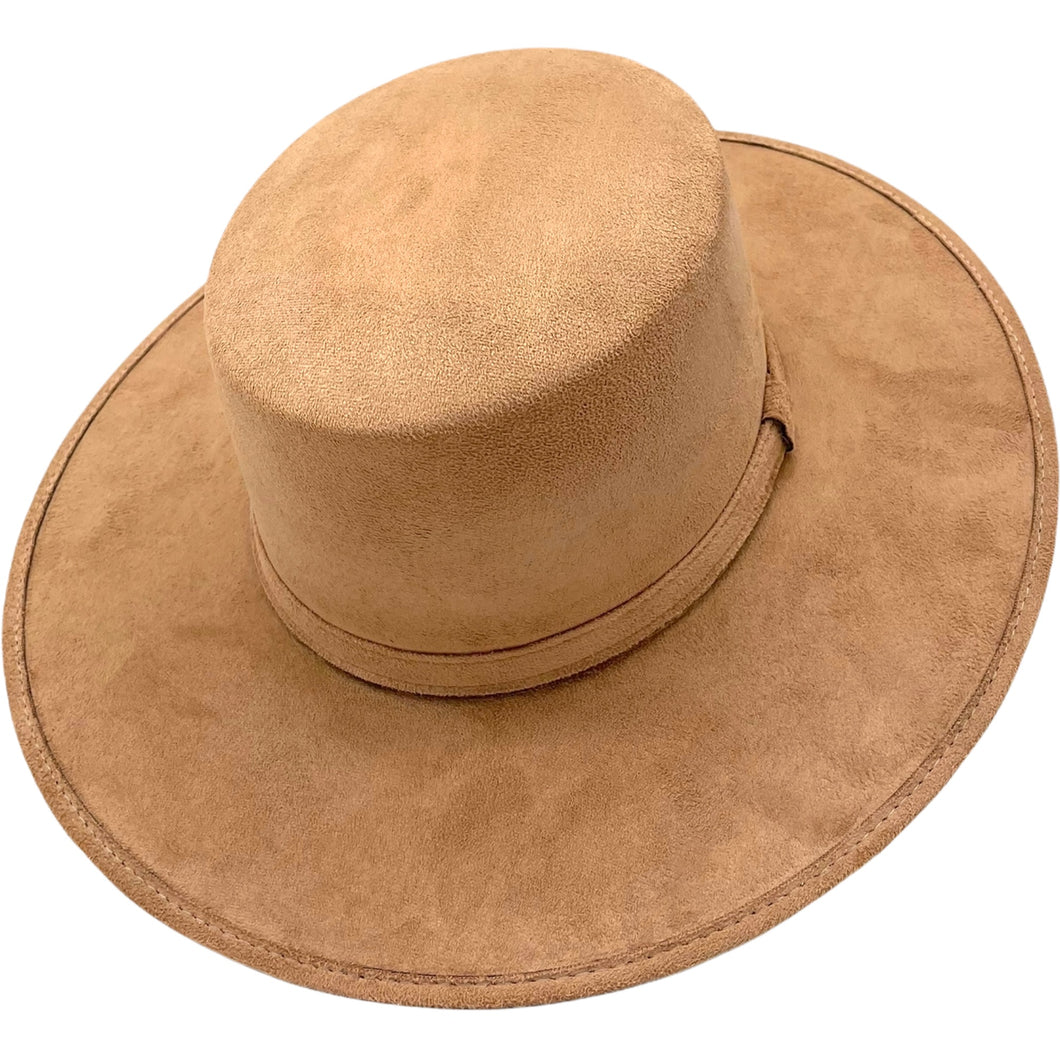 Cordobes Suede Hat- Beige (Nude)