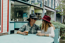 Load image into Gallery viewer, Suede Indiana Hat- Dark Brown
