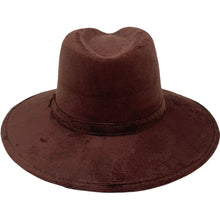 Load image into Gallery viewer, Suede Indiana Hat- Dark Brown
