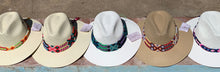 Load image into Gallery viewer, Hand Painted Hat, Painted Straw Hat, Straw Hat, Mexican Hat, Panama Hat, Summer Hat, Beach Hat, Men and Woman Hat
