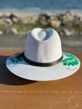 Load image into Gallery viewer, Hand Painted Hat, Painted Straw Hat, Straw Hat, Mexican Hat, Panama Hat, Summer Hat, Beach Hat, Men and Woman Hat, Floral Hat
